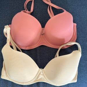 Two Victoria’s Secret PINK collection bras - Size 32D